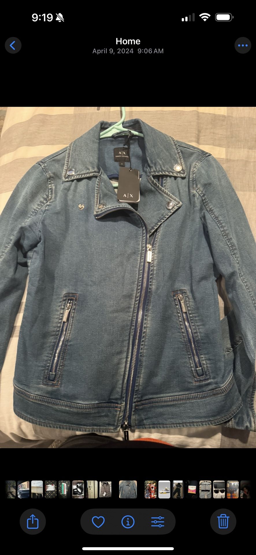 armani jean women jacket size small