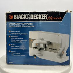 Vintage Black & Decker SpaceMaker Under Cabinet Can Opener C085 Tested Works