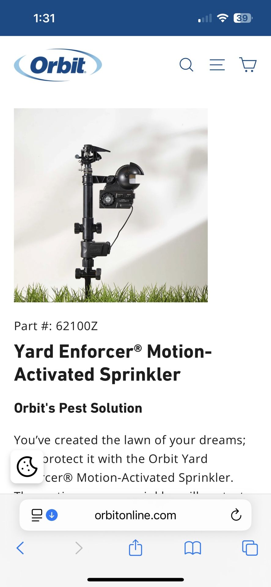 Motion Activated Sprinkler