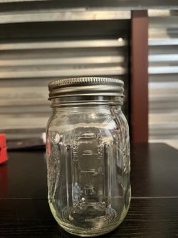 Glass mason jar with lid ($2 each, Total: 12) 12 ounce