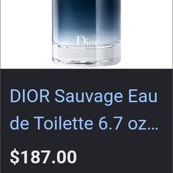 200ml DIOR sauvage Edt