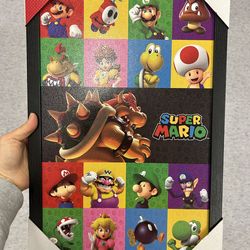 NWT Super Mario 11x17” framed print