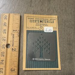 Country Stencil tin stencil - 1985 - NEW 
