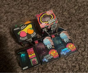 Nee Doh Groovy Fruit, Cloud Pleaser, Nice Cube, Jelly Squish lot of 5