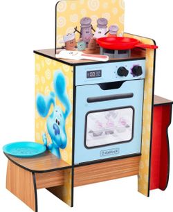 KidKraft Blue's Clues & You! Cooking-Up-Clues Wooden Play Kitchen & Handy Dandy Notebook