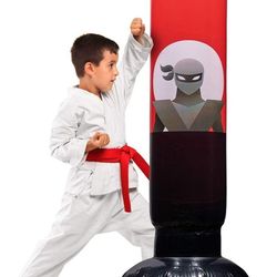 Punching Bag Inflatable Kids Punching Bag Boxing Set Karate, Taekwondo, MMA 5’ 3