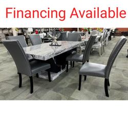 Modern  7 Piece Dining Table Set  