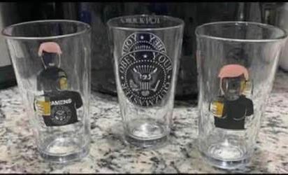 3 glasses GEEKS WHO DRINK Beer Pint Glass Obey Your Quiz Master Ramens no scratches $8 for all