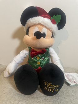 Disney Mickey Mouse Christmas Plush 2019 Holiday Collectible