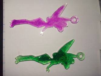 Resin tinkerbell keychains