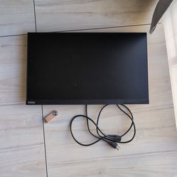 Lenovo ThinkVision P24q-10 monitor with power cable