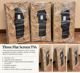Lot of 3 Flat Screen TVs