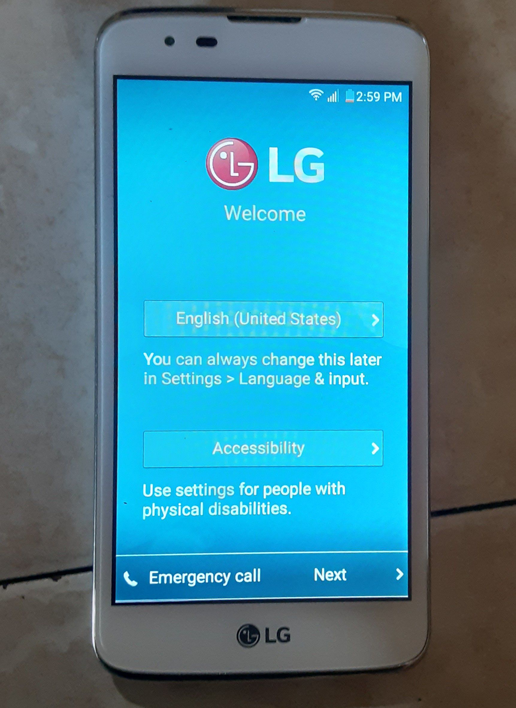 LG Smartphone (LGMS330)*UNLOCKED/No PW