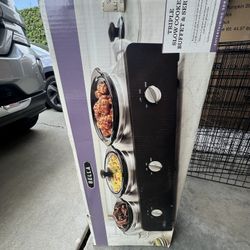 Triple Slow Cooker 