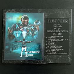 Philadelphia Eagles Fletcher Cox Plaque