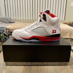 Jordan 5 Fire Red ‘Black Tongue’ Men’s 11.5