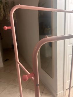 Pink metal closet