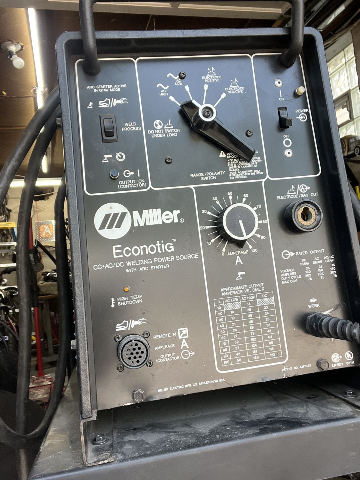 Miller Econotig CC • AC/DC Tig And Stick Machine