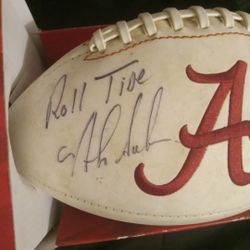 Signed Football By Nick Saben
