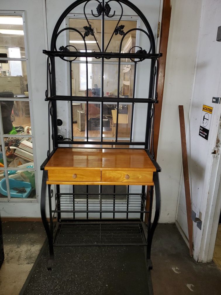 Wrought Iron Bakers Rack