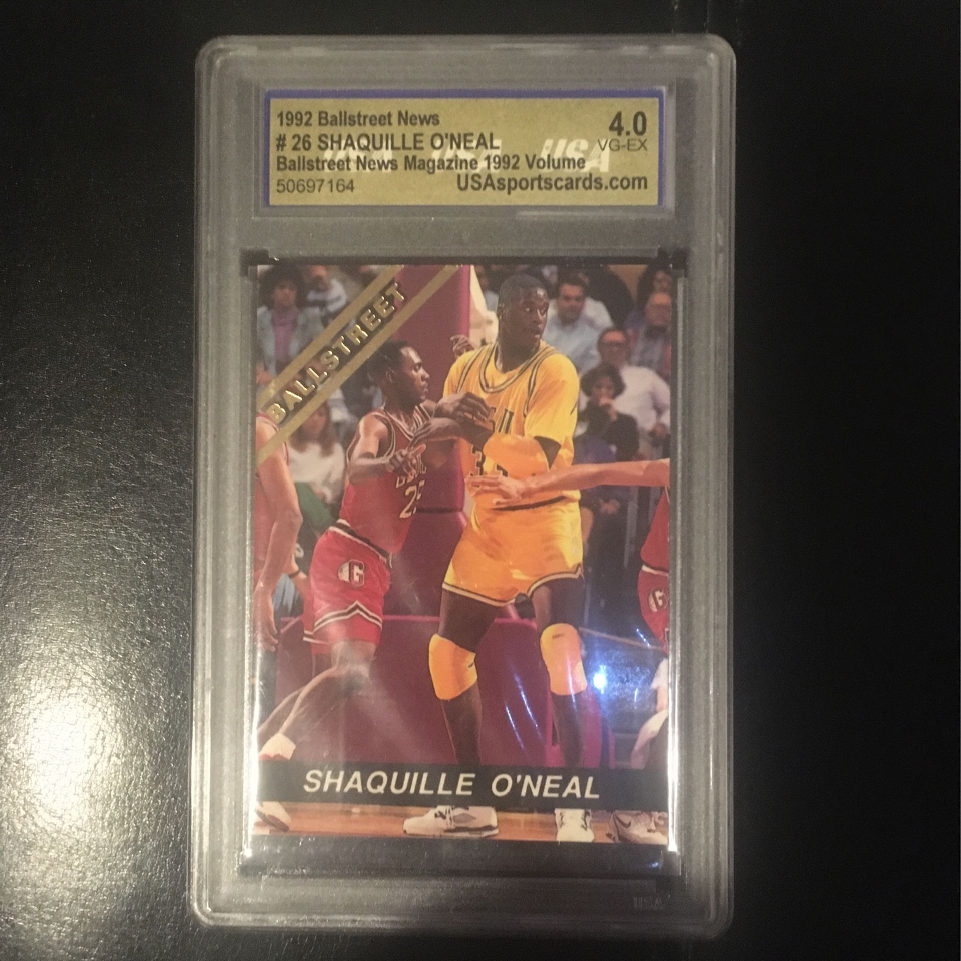 1992 Ball street News #26 Shaquille O'Neal Ball street News Magazine 1992 Volume Raremint 4 1992 Ball street News #26 Shaquille O'Neal Ball street News Magazine 1992 Volume Raremint 4