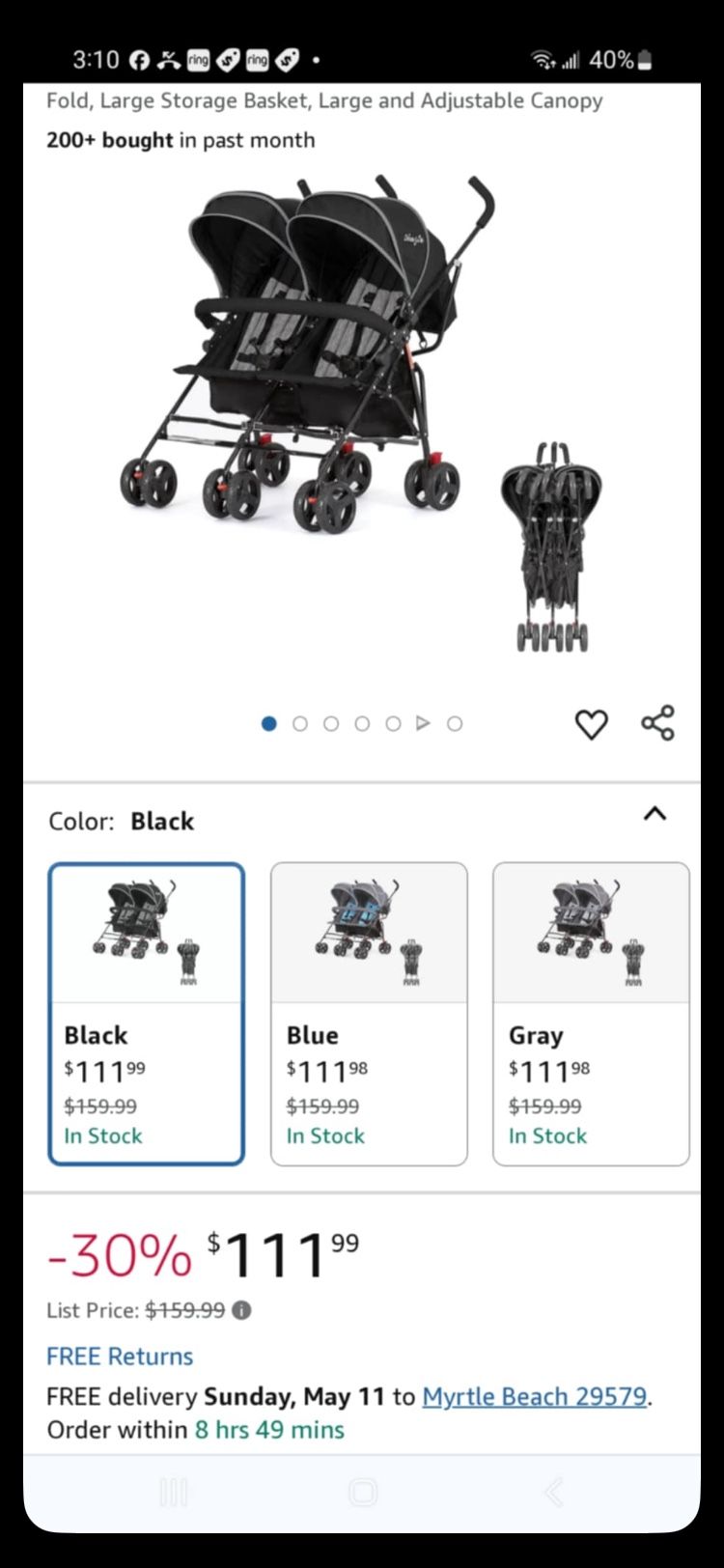 Used Baby Stroller Like New