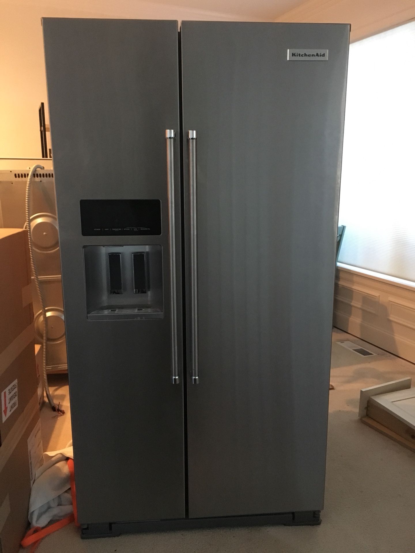 KitchenAid side by side fridge