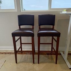 Pair of Stool Height Chairs