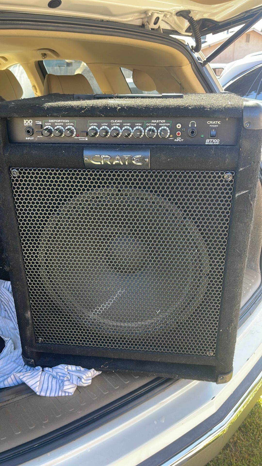 Bass Amp CRATE15inchs BT100 Wt Distortion 100wtts