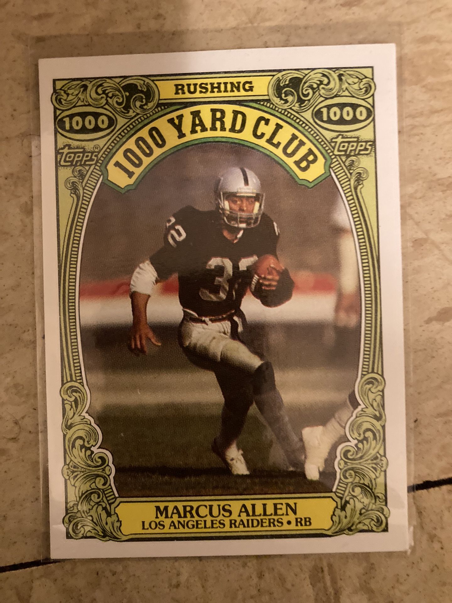 5 Marcus Allen NFL Raiders Football Cards