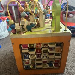 Wooden Activity Cube