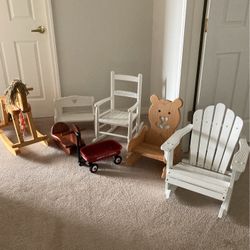 Kids Rocking Chair Rocking Horse Bench And Wagon