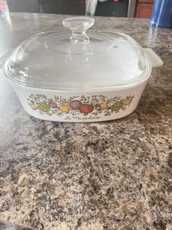 Corning Ware Spice of Life Casserole Dish La Marjolaine A-2- B Stamp