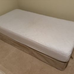Free Local Delivery - Twin Foam Mattress with 9 inch Suede Foundation