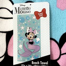 Disney Minnie Mouse Beach Towel 27”x54” 