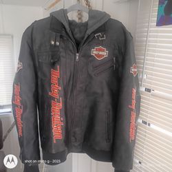 Men XL leather Harley-Davidson jacket