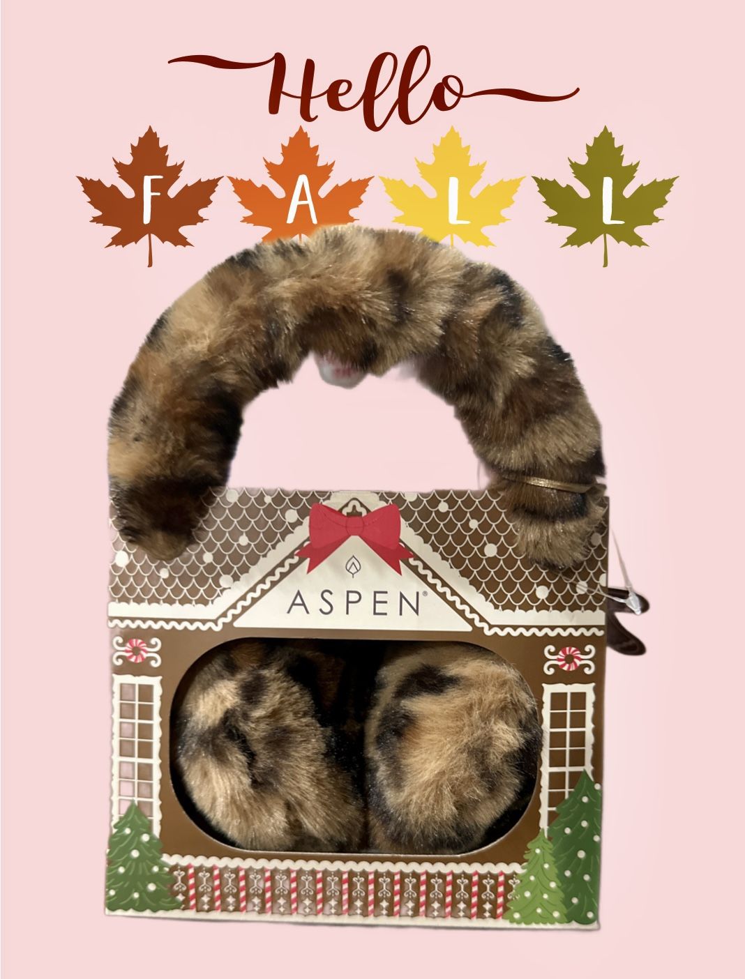 Aspen cozy comfort adjustable faux fur earmuffs.
