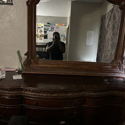 Dresser And Mirror  And Small One