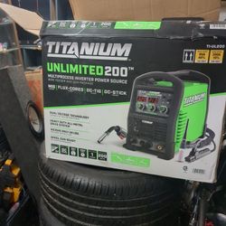 New Still In Box Titanium Unlimited 200 Multiprocess Inverted Power 