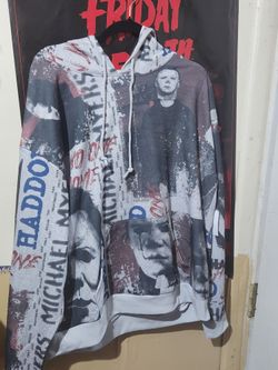 Michael Myers graphic print hoodie.