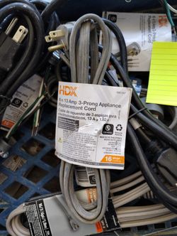 Electrical - 6 foot appliance supply pigtail - 3 conductors 