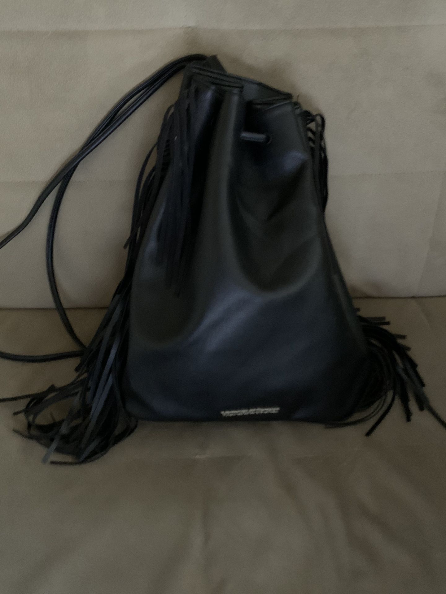 Victoria Secret Backpack Bucket Bag Black