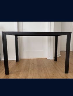 Black Tempered Glass Living Room Kitchen Table