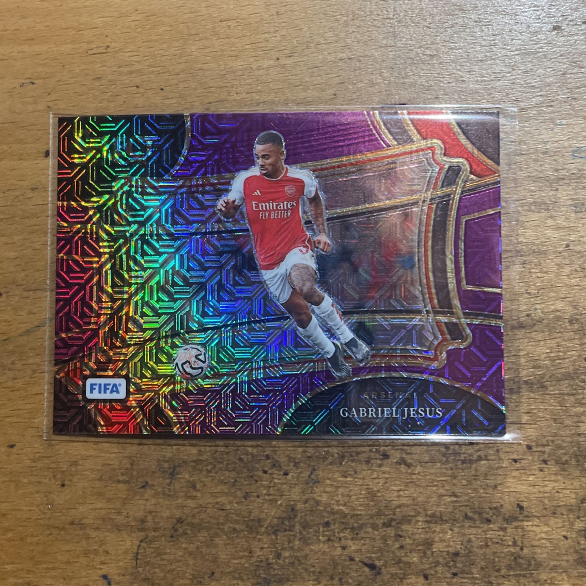 2024 SELECT FIFA GABRIEL JESUS PURPLE MOJO FIELD LEVEL CARD