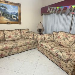 Floral Sofa Set