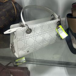 CHRISTIAN DIOR VINTAGE STUDDED SHOULDER BAG