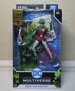 Mcfarlane DC Multiverse Robin Dick Grayson Rebirth JOKERIZED Gold Label 6 Inch 7