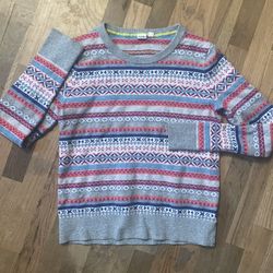 Gap Crazy Fair Isle Merino Wool Sweater women’s small