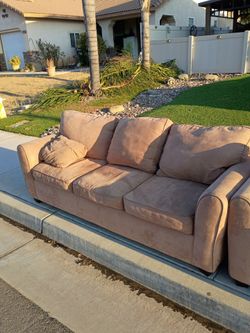 Couch and arm chair