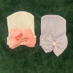 Newborn Baby Girl Hospital Hat 